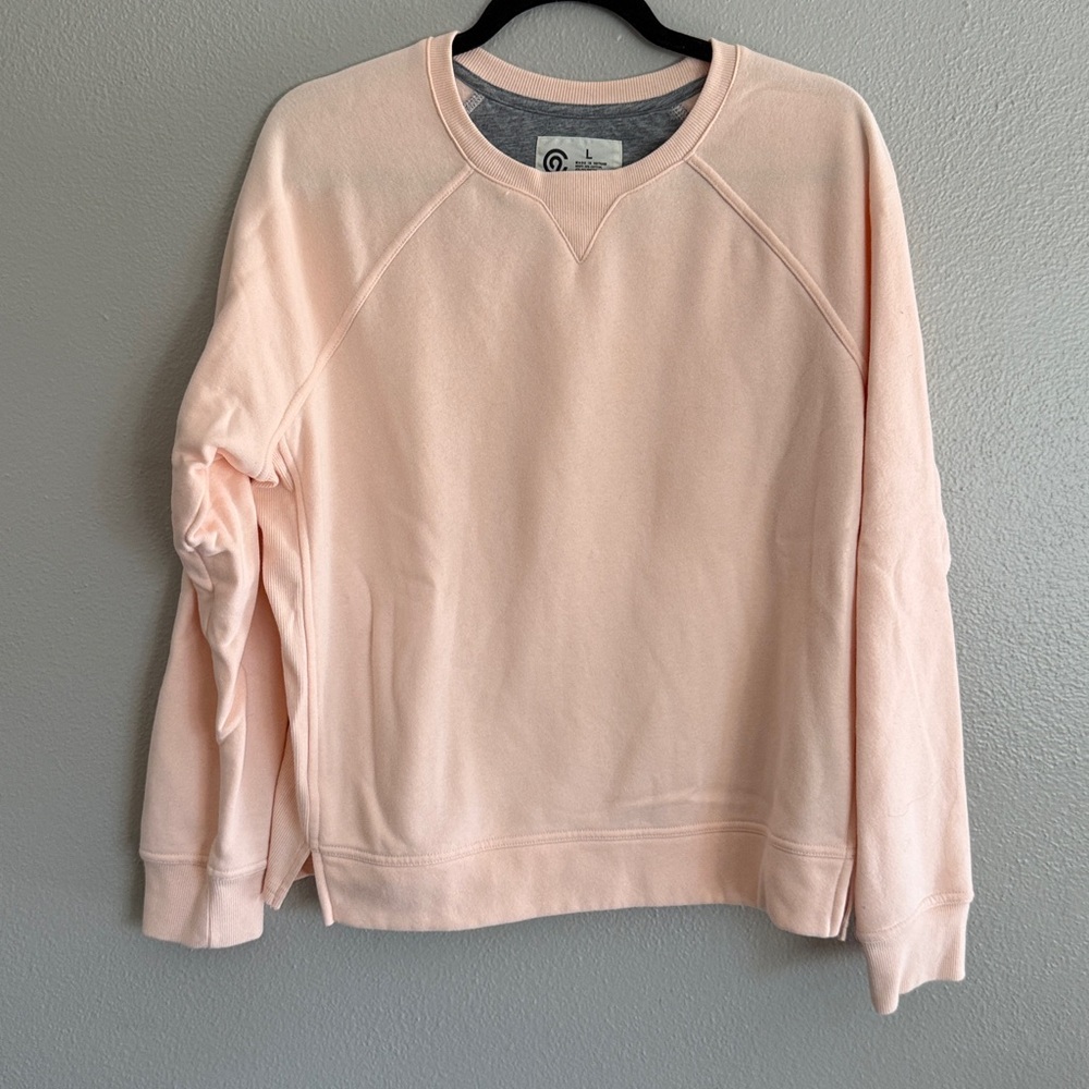 C9 by Champion Sweatshirt Womens Light Pink Crew Neck Pullover Size L